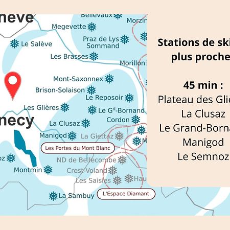L'Ecrin Connecte-Axe Annecy-Geneve-Wifi-Confort Крюзей Екстер'єр фото