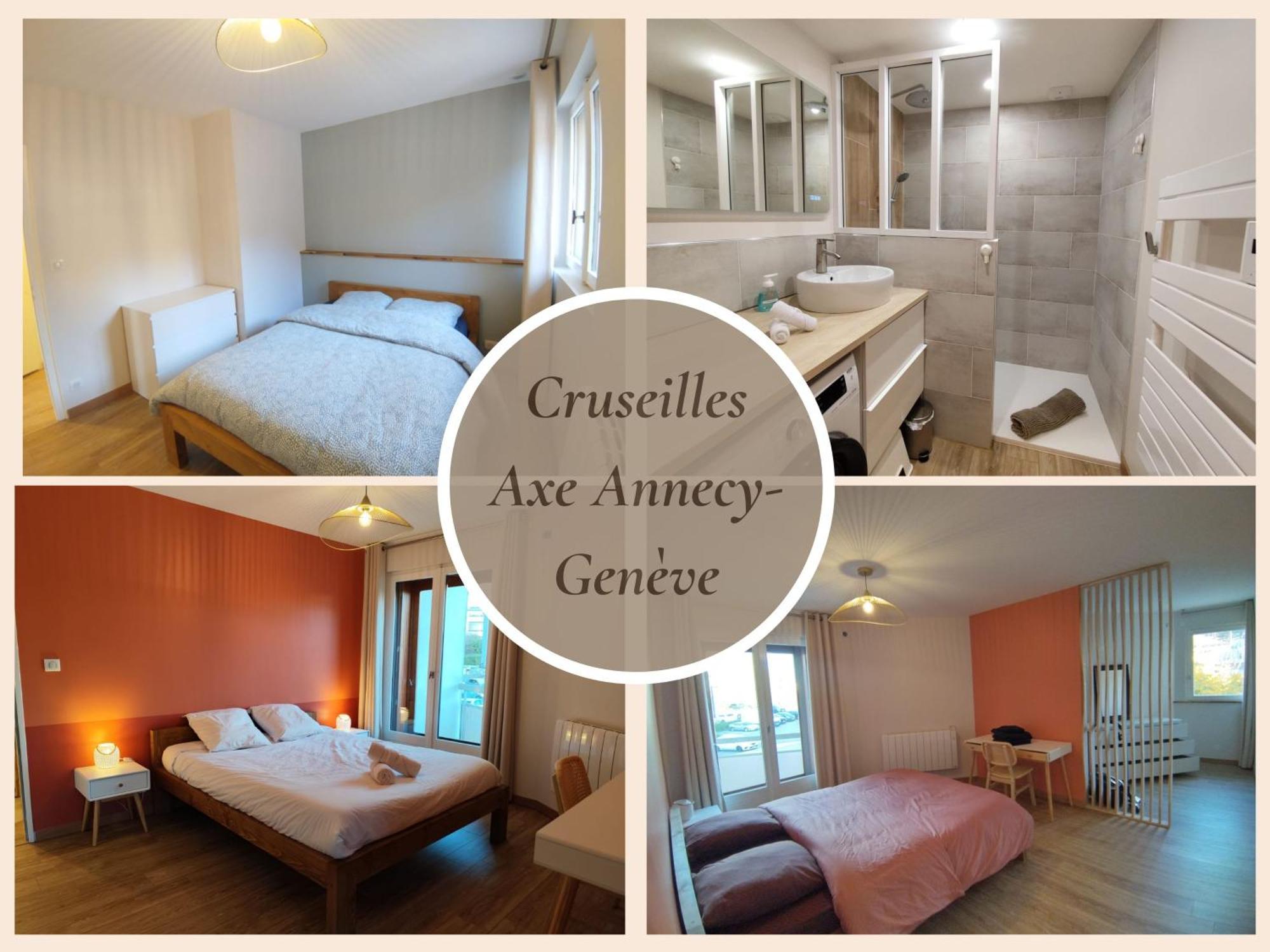 L'Ecrin Connecte-Axe Annecy-Geneve-Wifi-Confort Крюзей Екстер'єр фото
